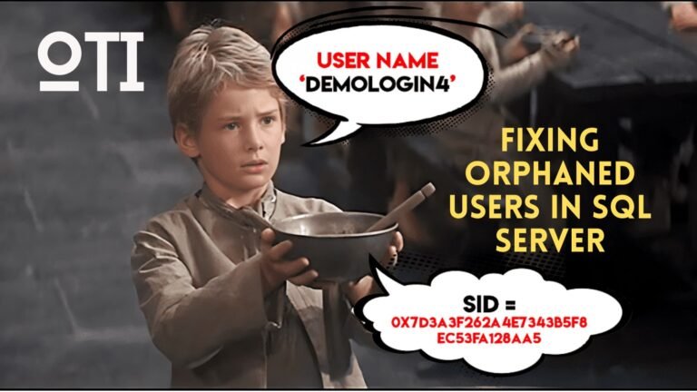Fixing Orphaned Users in SQL Server